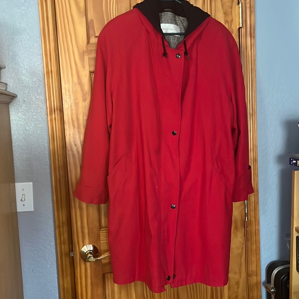 Big red soft jacket